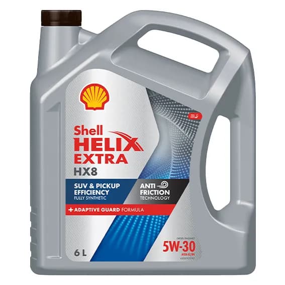 SHELL HELIX HX8 SYN D 5W30 CF A685 Size 6L