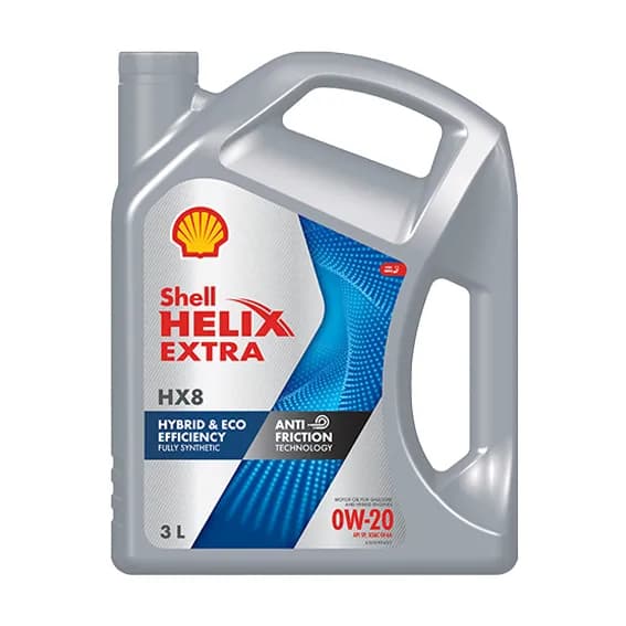 SHELL HELIX HX8 SYN SN 0W20 SN A685 Size 3L